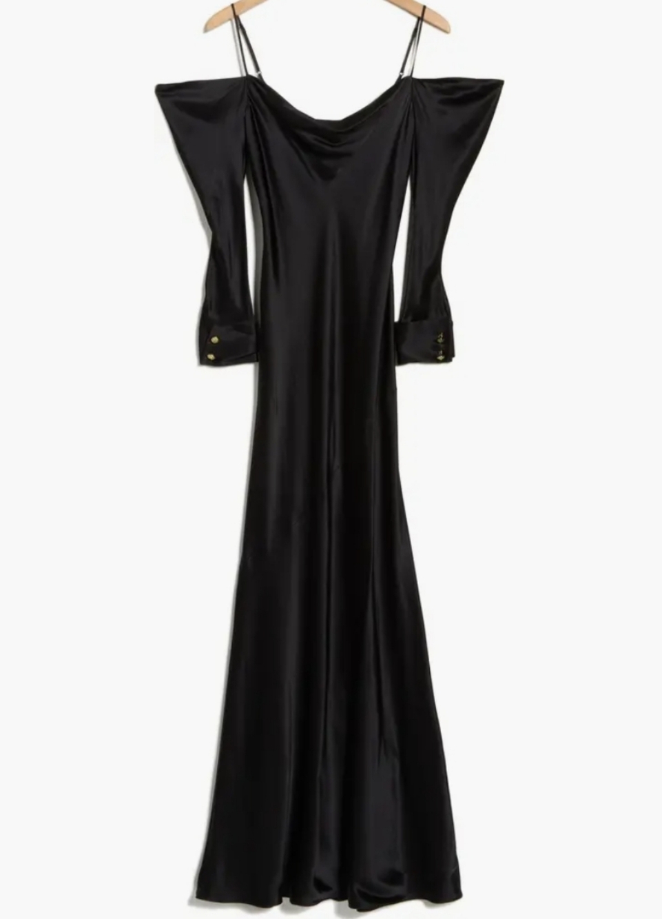 L'AGENCE JUNIPER COLD SHOULDER GOWN NWT SILKY MERMAID SILHOUETTE SZ 6 RP $524.00 - Picture 4 of 14